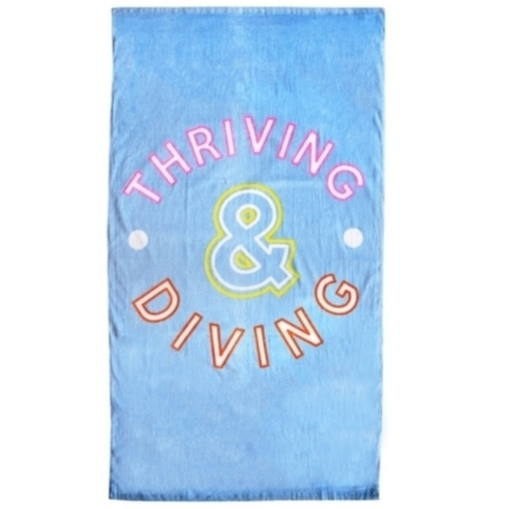 New in Package Packed‎ Party Thriving & Diving Beach Towel